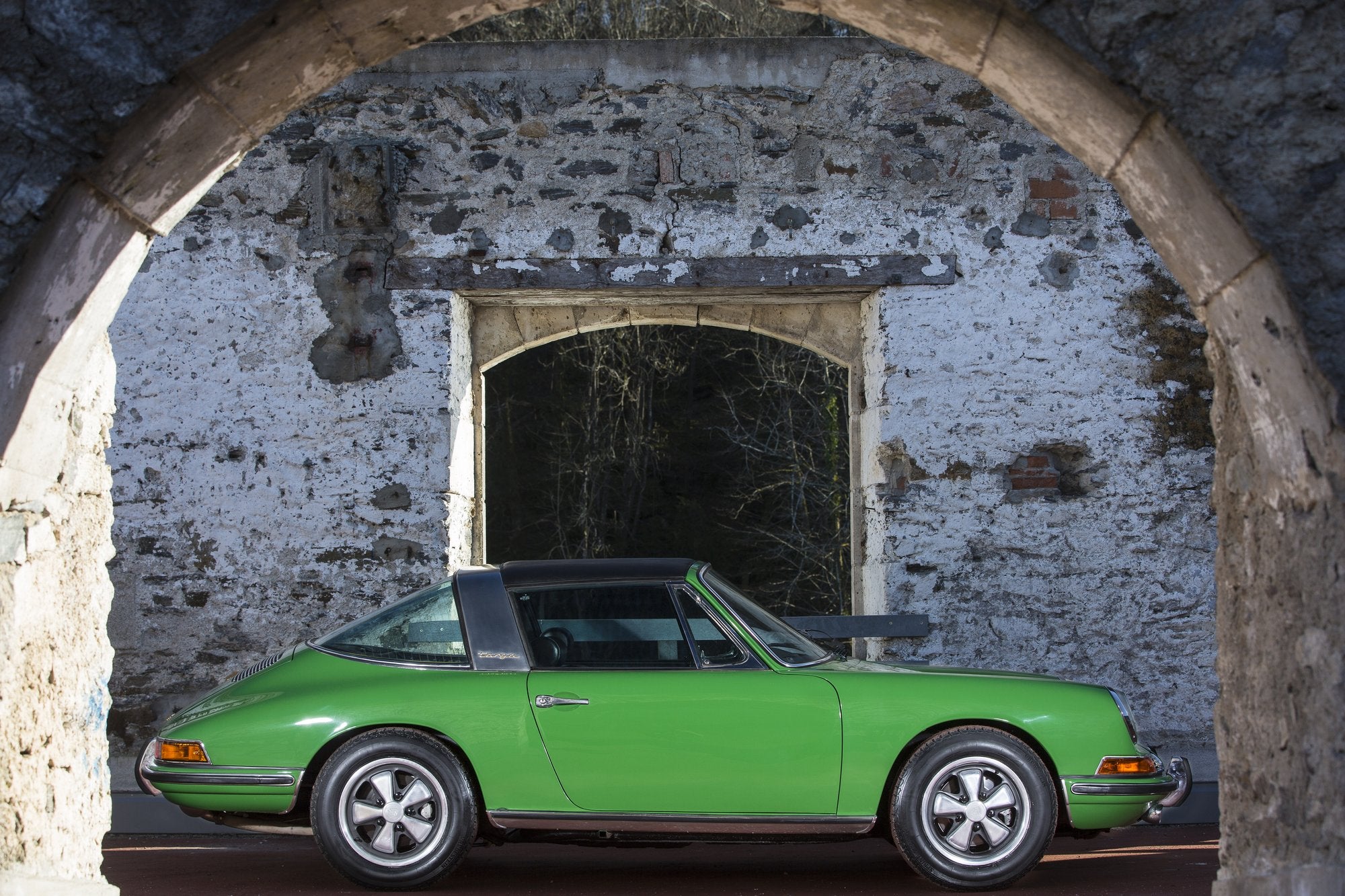Voiture Porsche 911 Targa Verte 1967 Berlin