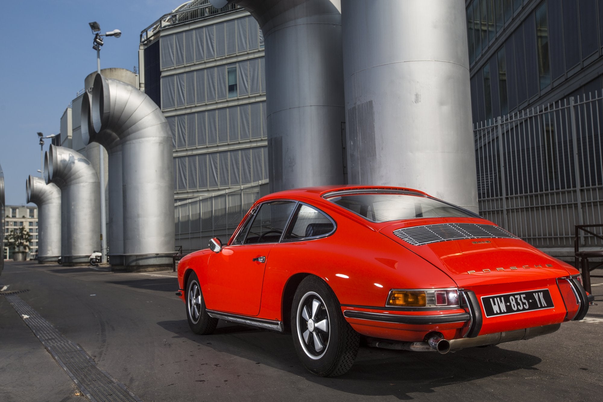Voiture Porsche 911 2.2 S Rouge Tangerine 1968 - Industrie