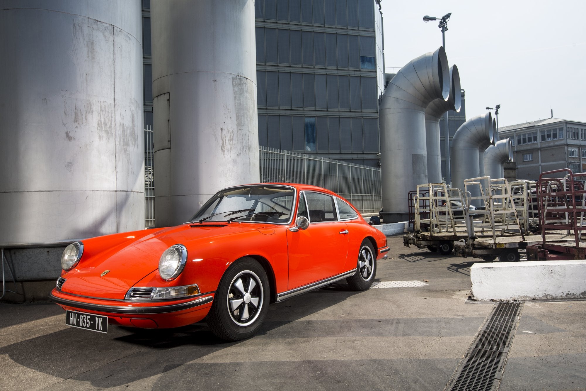 Voiture Porsche 911 2.2 S Rouge Tangerine 1968 - Industrie