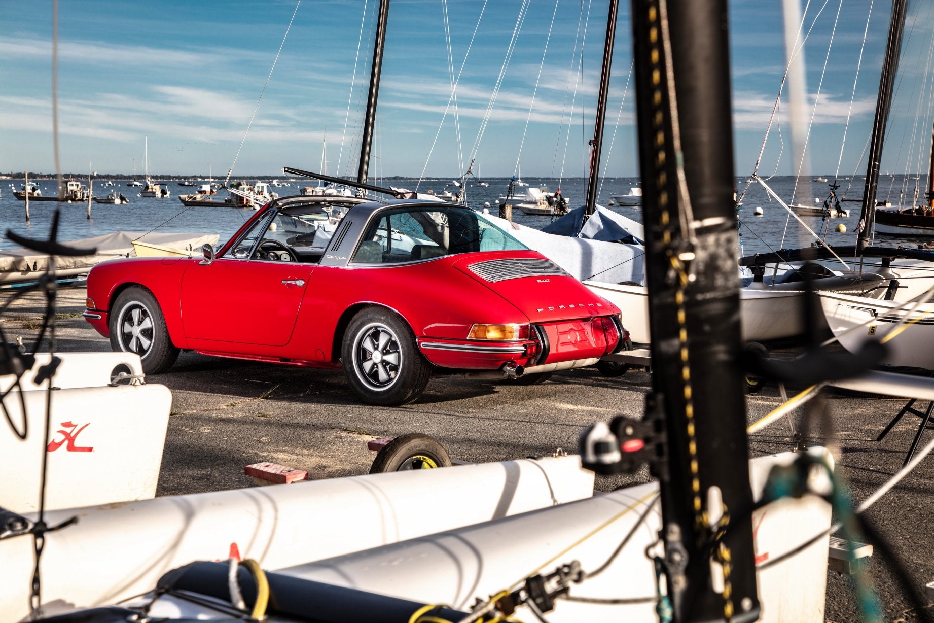 Voiture Porsche 911 2.0 T Rouge Targa