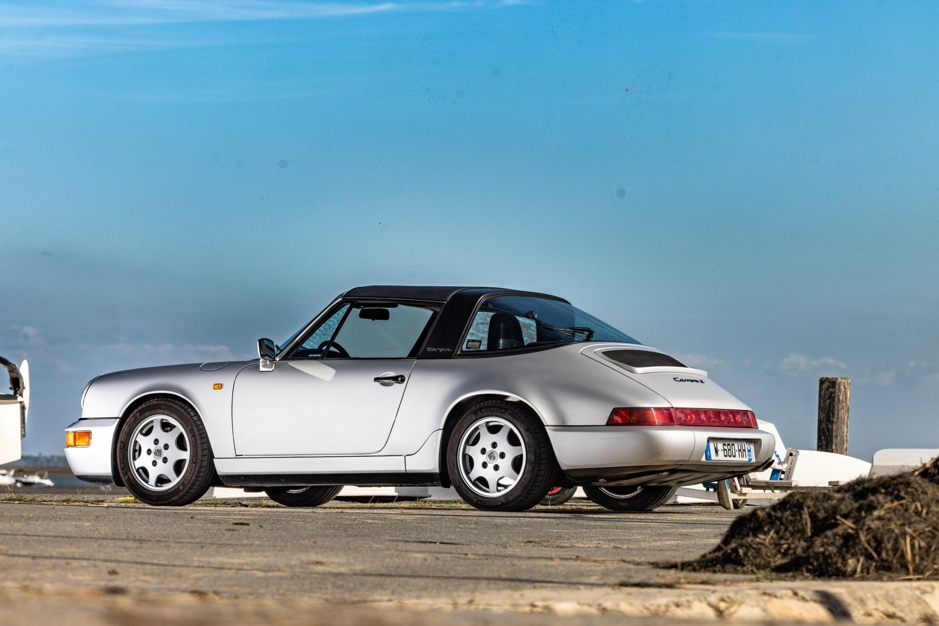 Voiture Porsche 964 Targa Grise