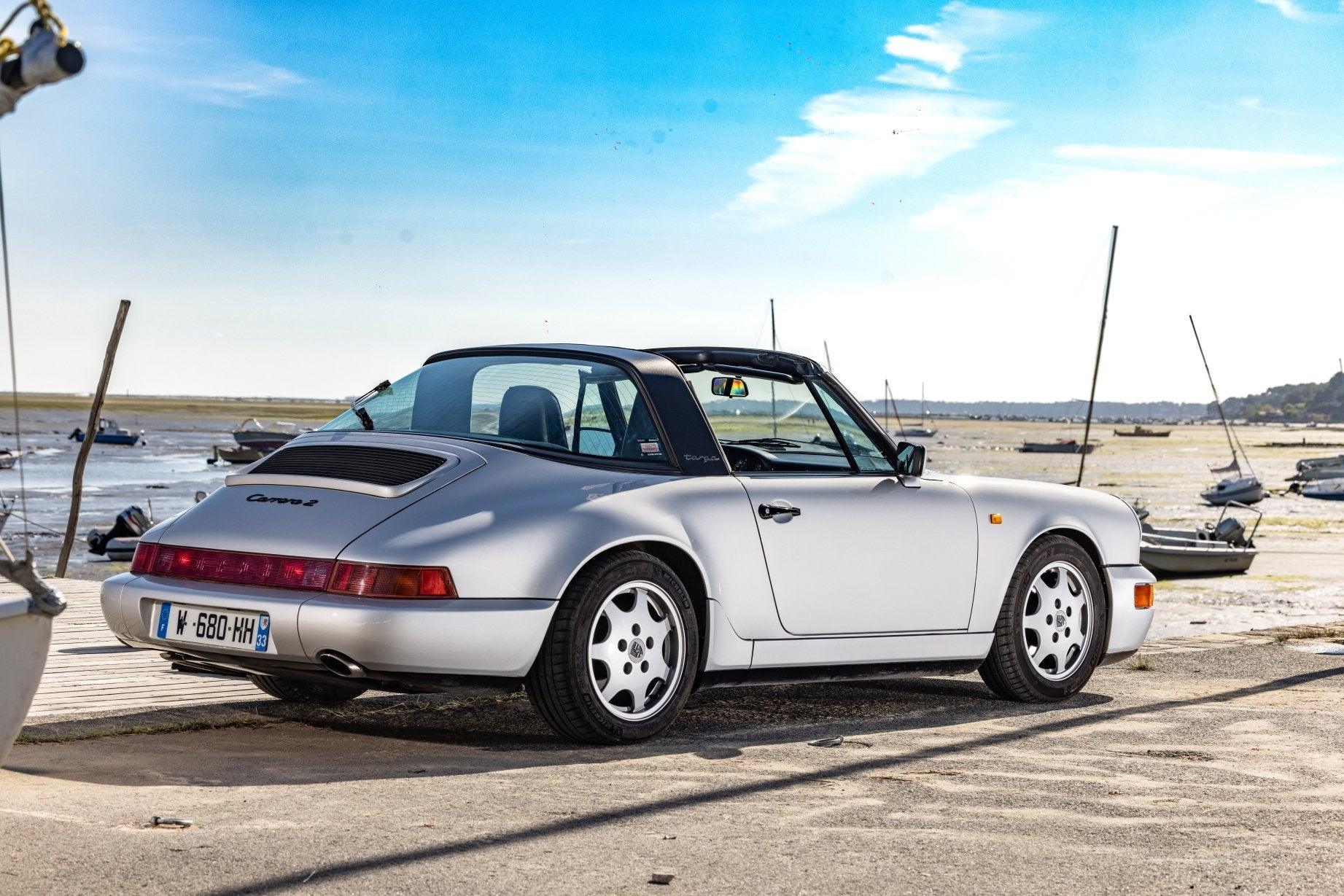 Voiture Porsche 964 Targa Grise