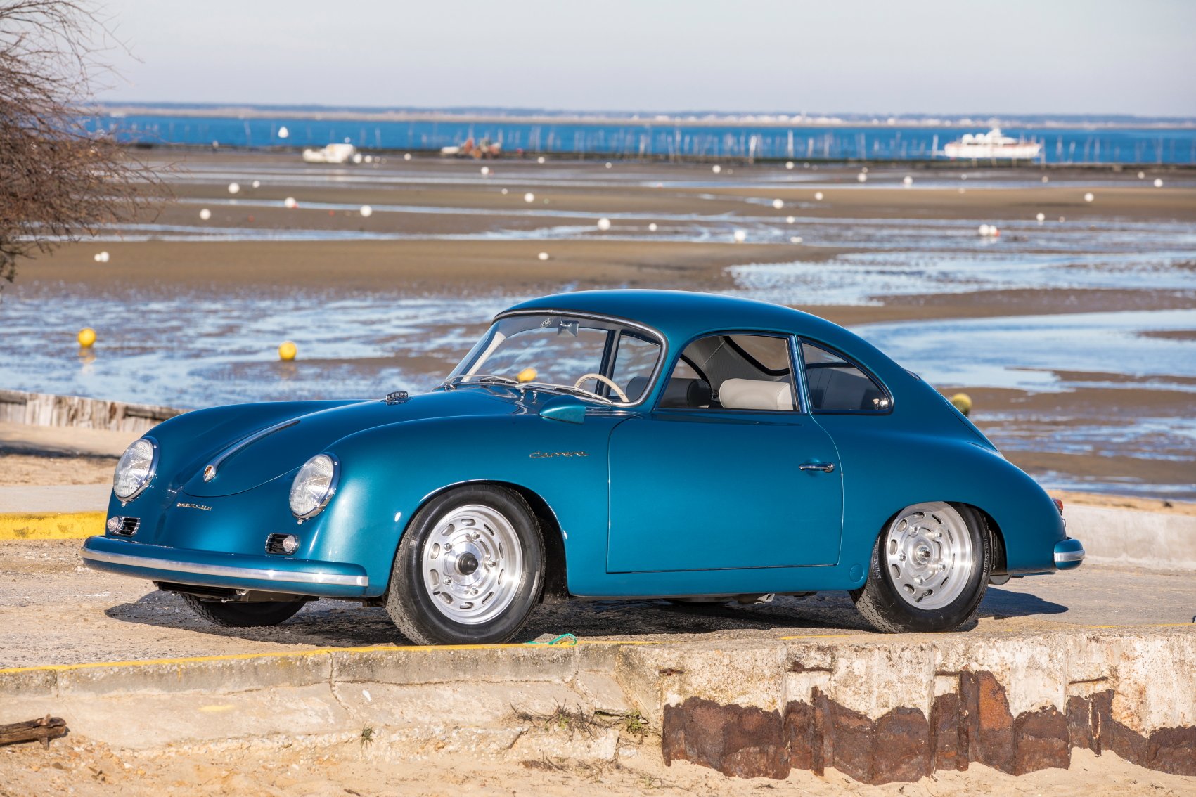 Voiture Porsche 356 A Carrera Coupé 1500 Gs Bleu