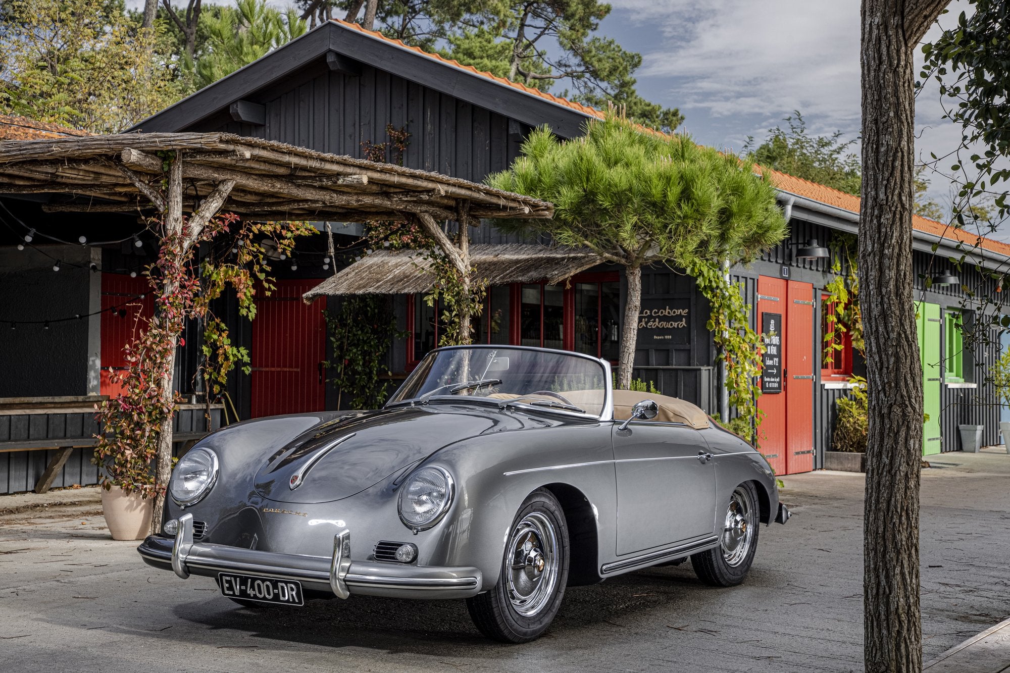 Voiture Porsche 356 Conv D Gris