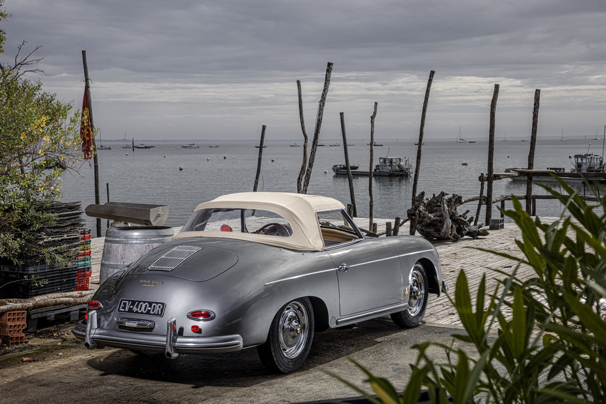 Voiture Porsche 356 Conv D Gris