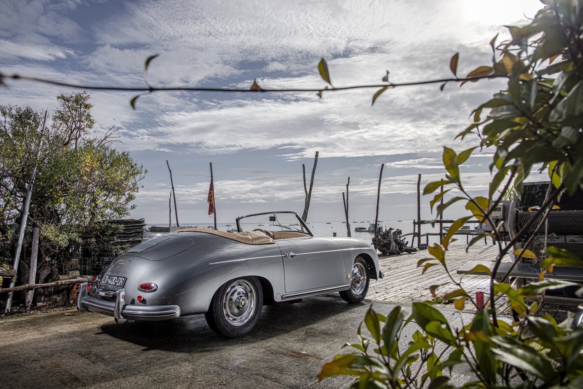 Voiture Porsche 356 Conv D Gris