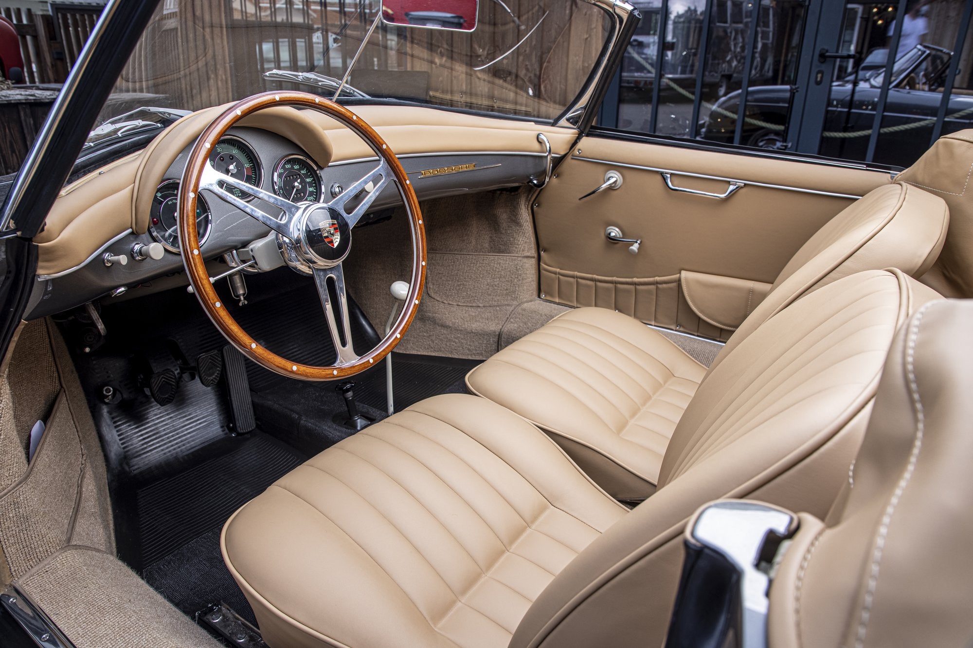 Voiture Porsche 356 Conv D Gris