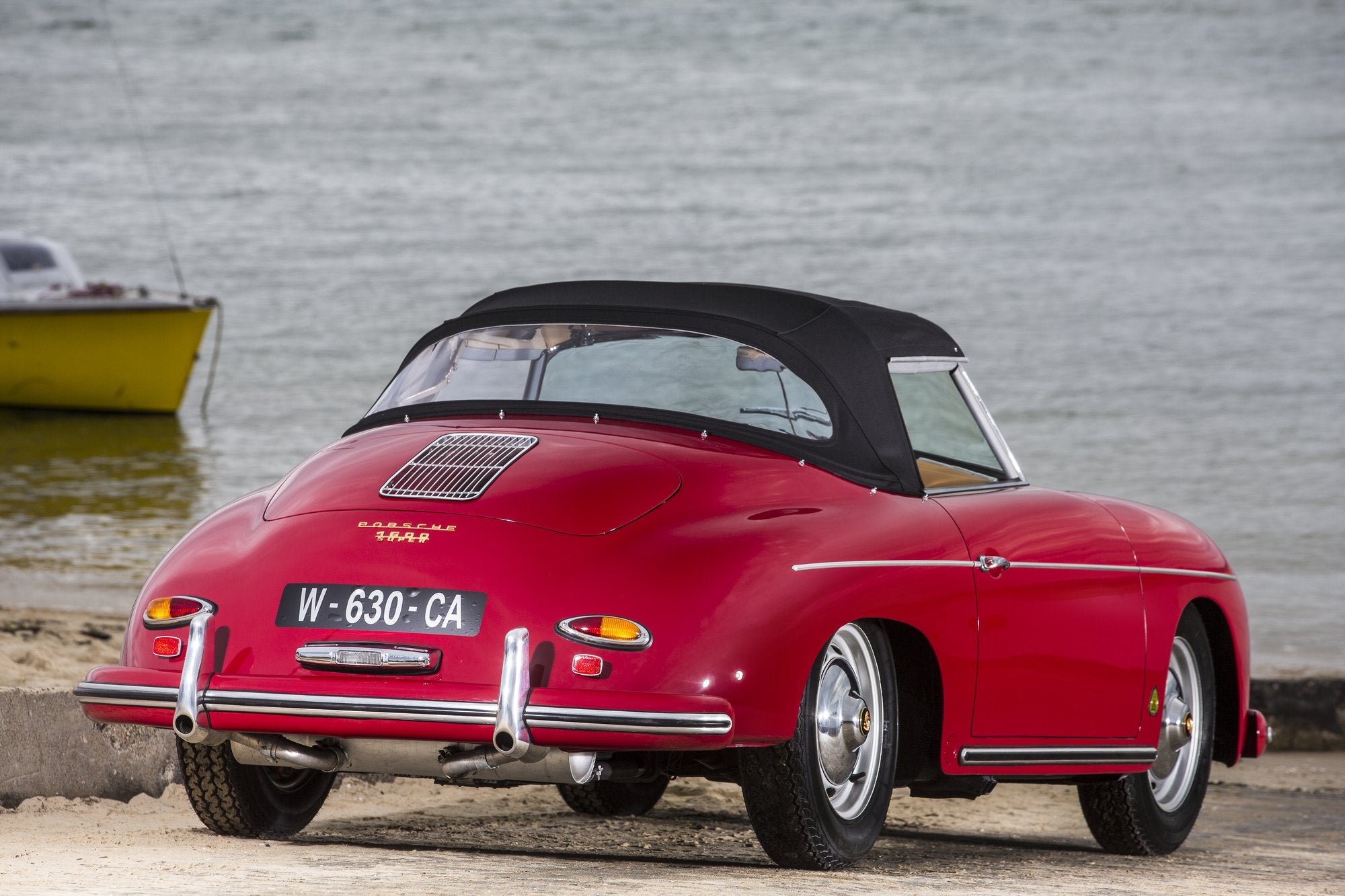 Voiture Porsche 356 Convertible D Rouge