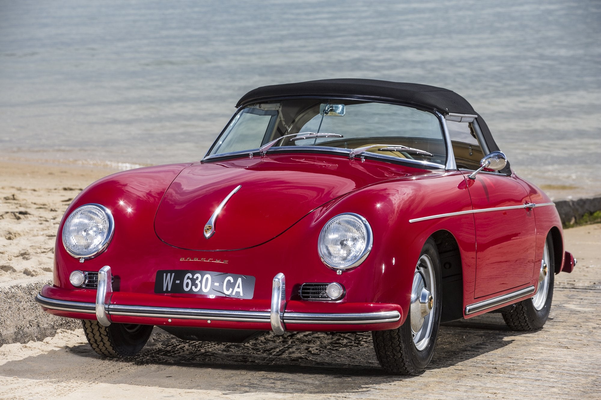 Voiture Porsche 356 Convertible D Rouge