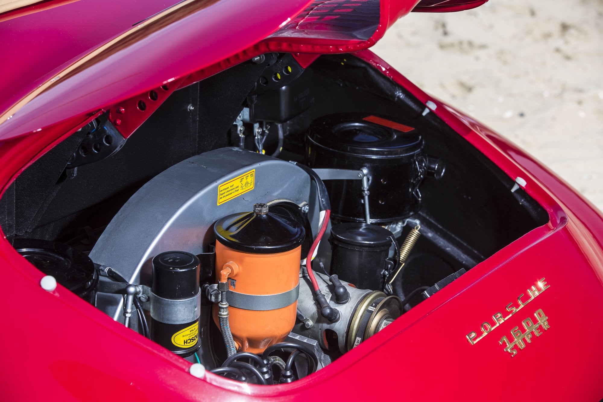 Voiture Porsche 356 Convertible D Rouge