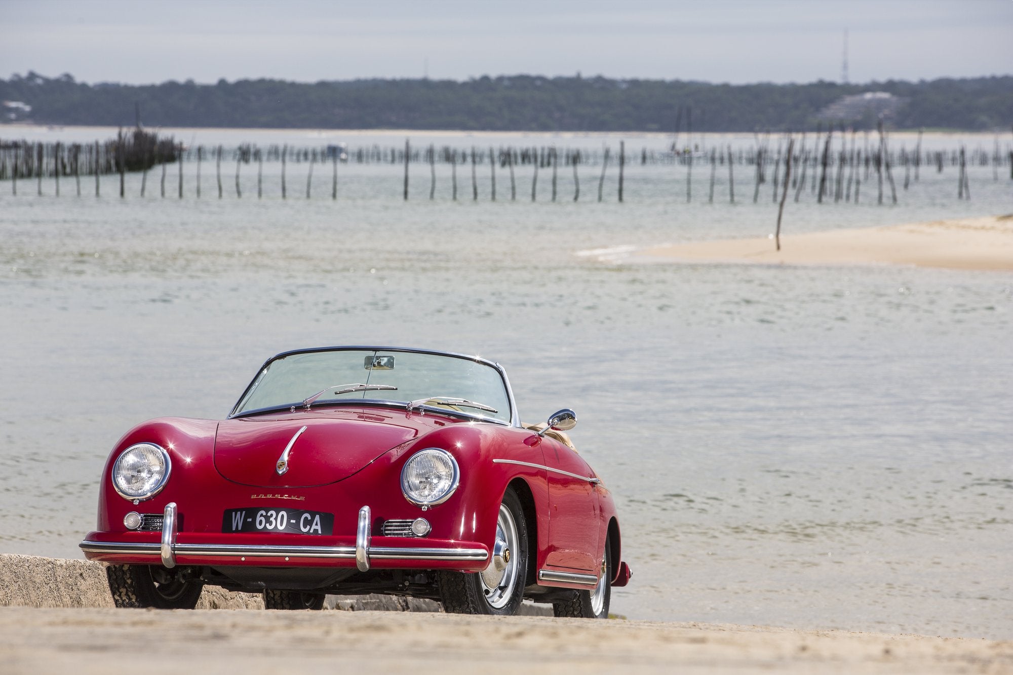 Voiture Porsche 356 Convertible D Rouge