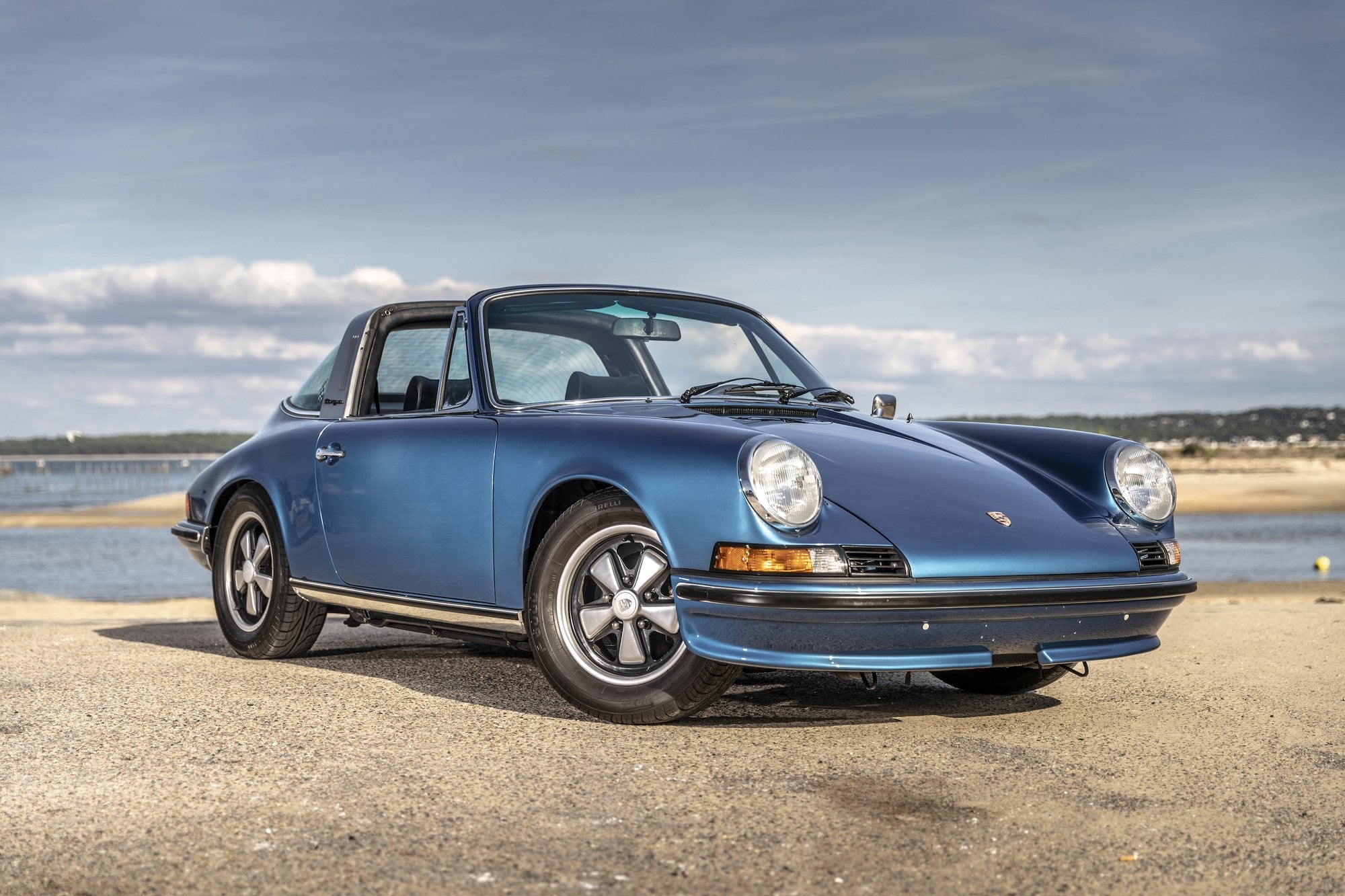 Voiture Porsche 911 2.4 S Targa Bleu Gemini