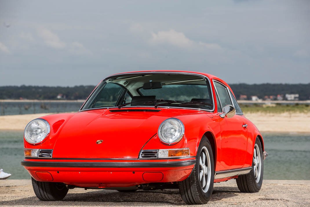 Voiture Porsche 911 2.2 S Cuir Noir Tangerine - Rouge