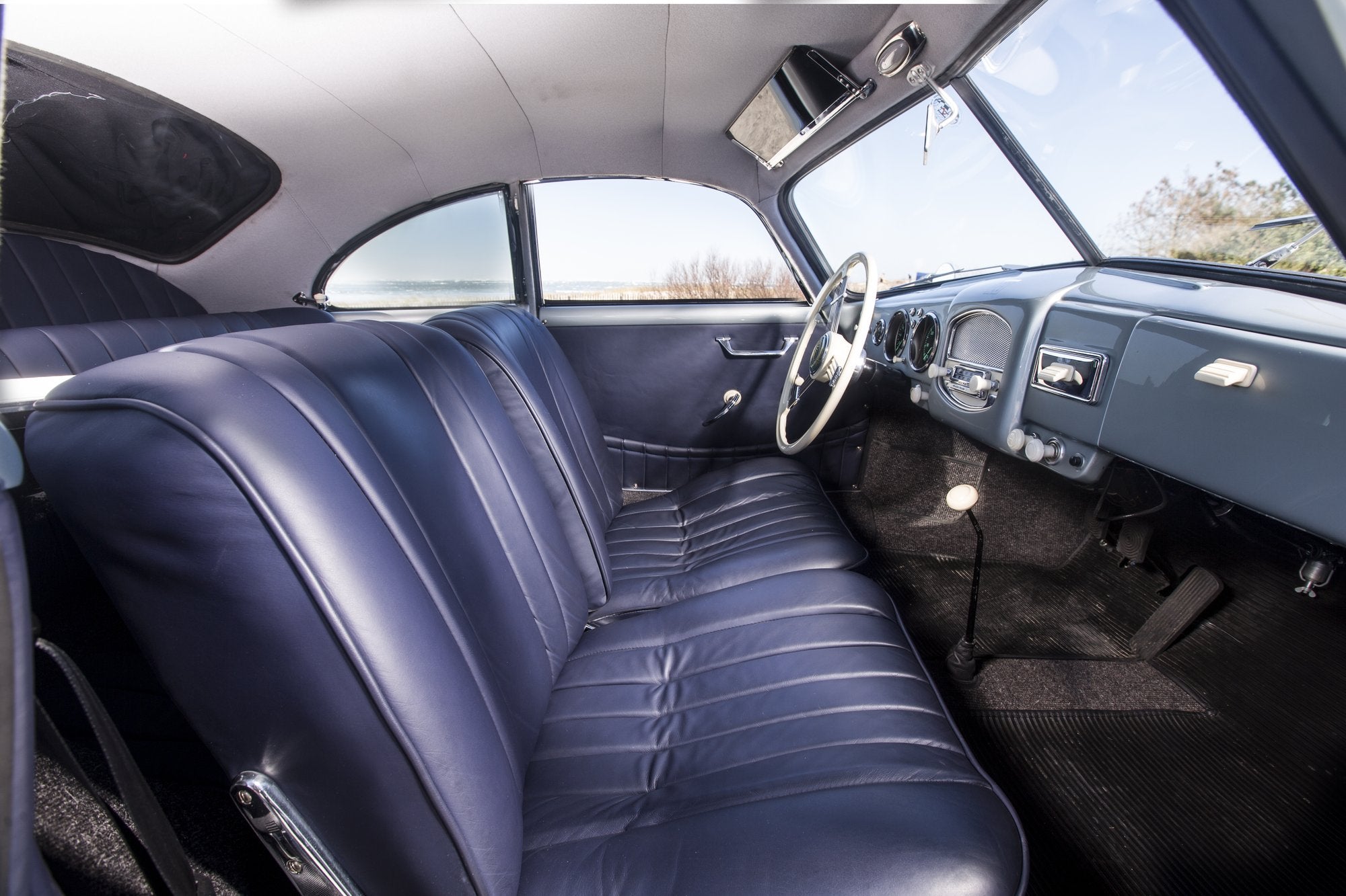 Voiture Porsche 356 Pré-A Bleu Truite Coupé