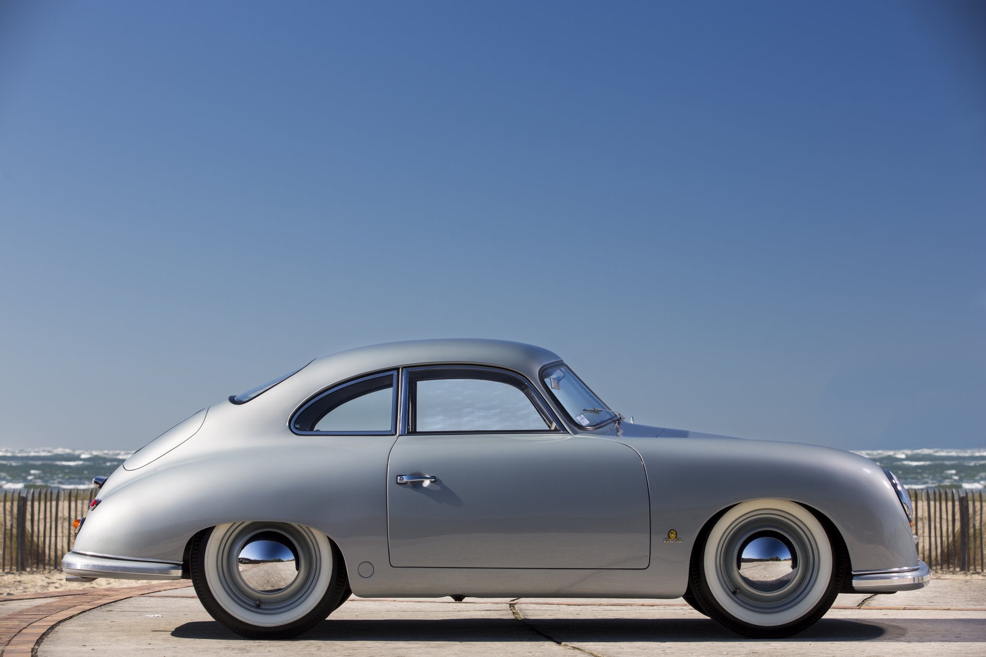 Voiture Porsche 356 Pré-A Bleu Truite Coupé