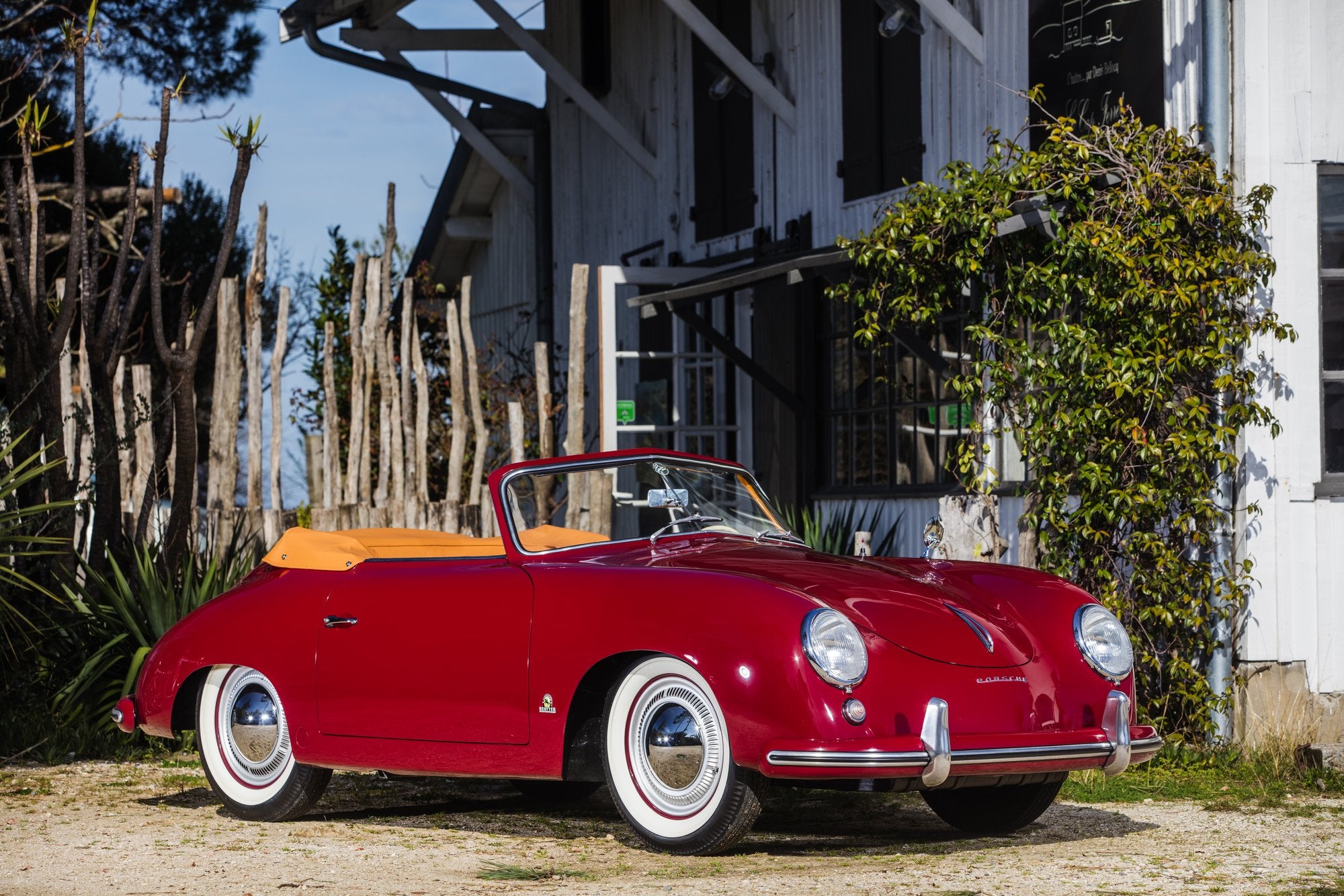 Voiture Porsche 356 Pré A Cab Rouge