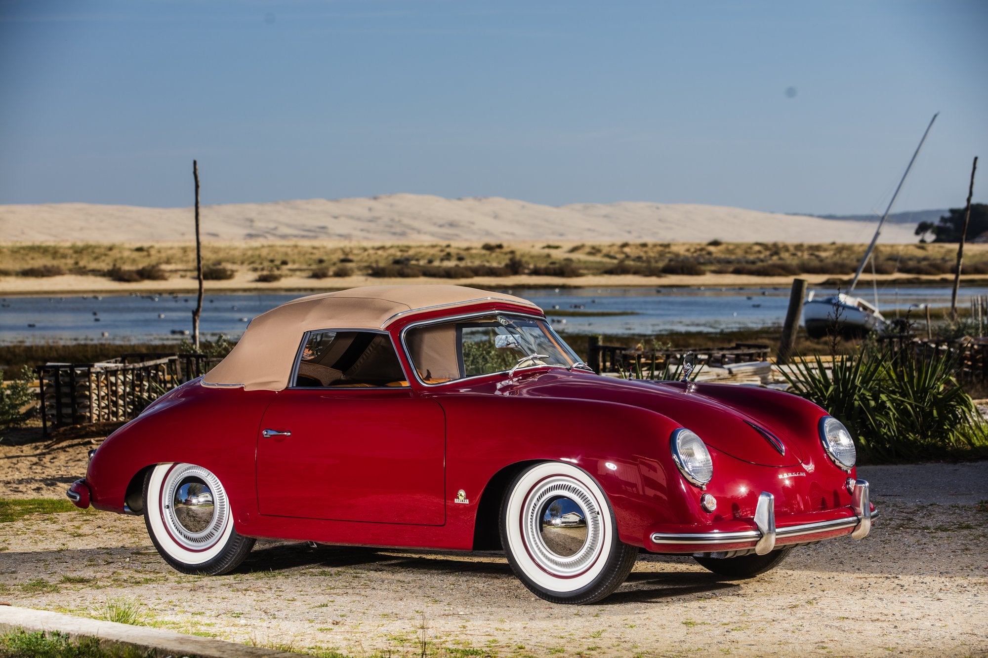 Voiture Porsche 356 Pré A Cab Rouge