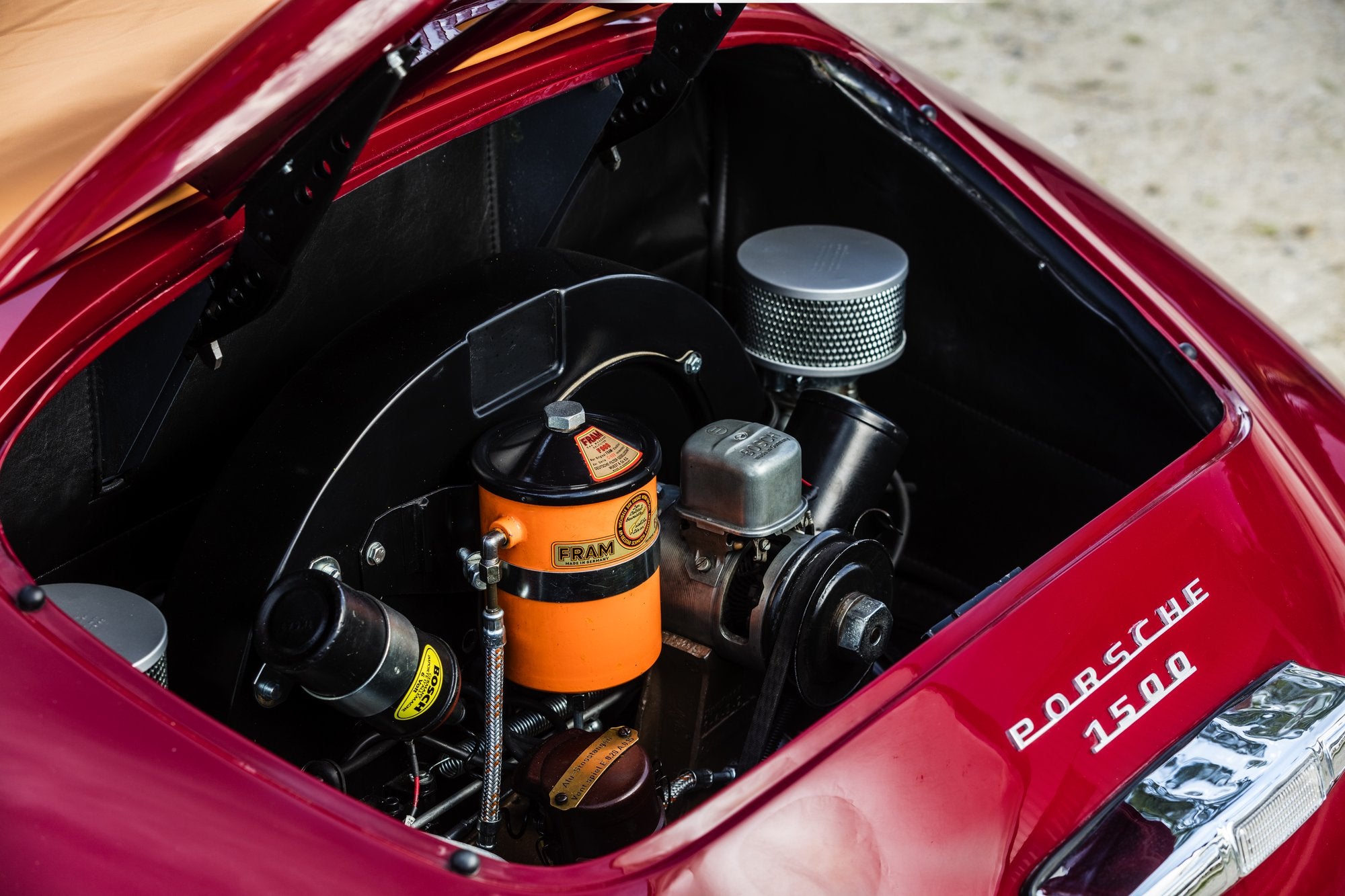 Voiture Porsche 356 Pré A Cab Rouge