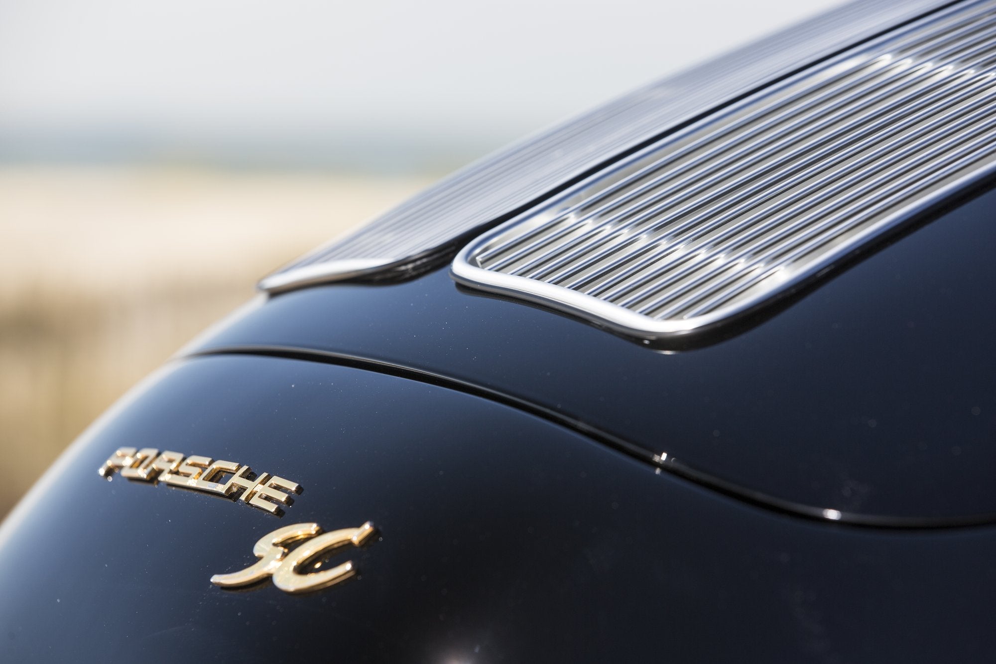 Voiture Porsche 356 SC Cab Noir - Intérieur Clair