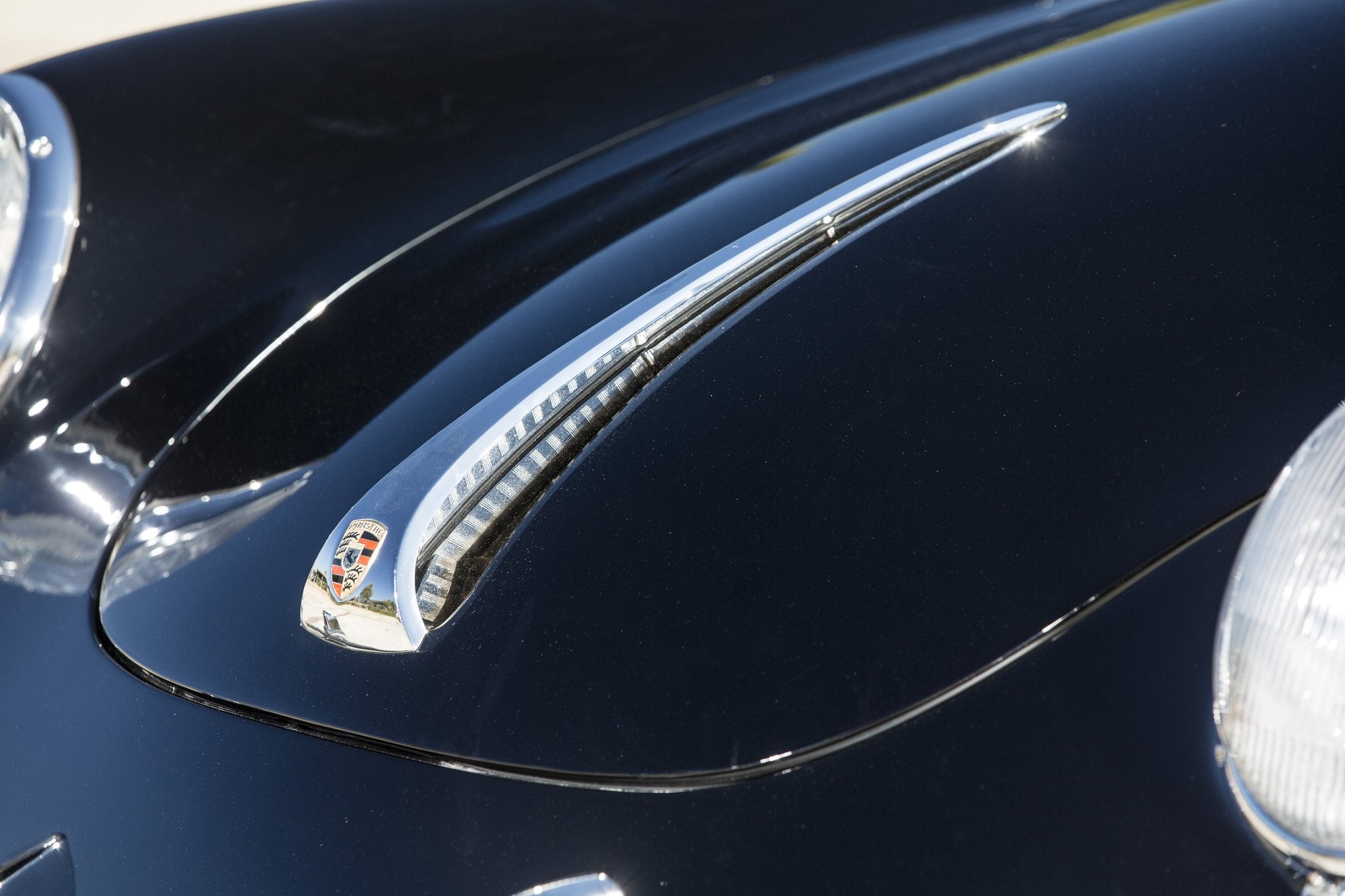 Voiture Porsche 356 SC Cab Noir - Intérieur Clair