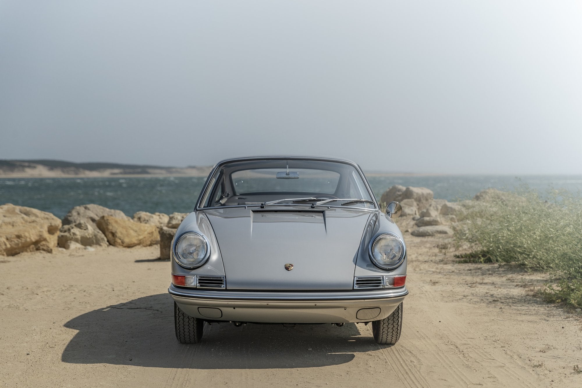 Voiture Porsche 911 2.0 Gris Argent Cuir Noir Pied De Poule