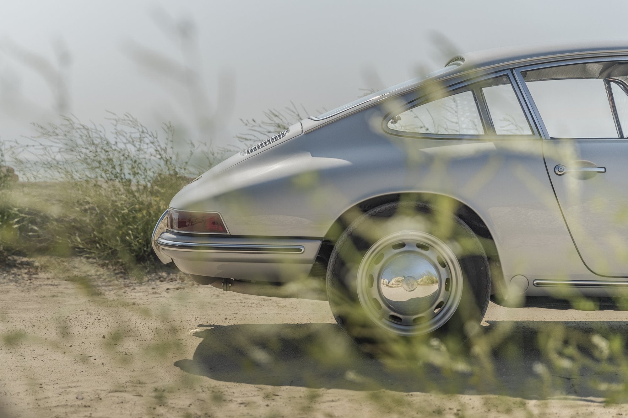 Voiture Porsche 911 2.0 Gris Argent Cuir Noir Pied De Poule