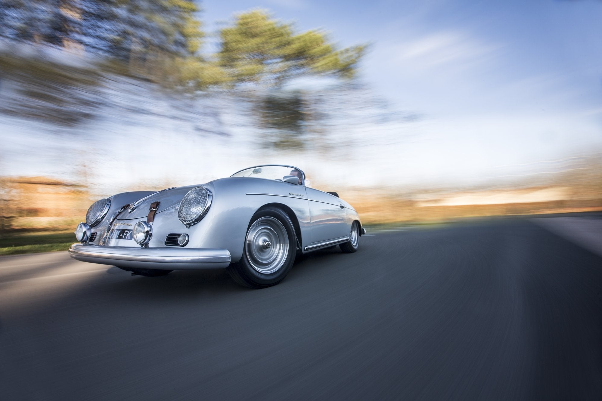 Voiture Porsche 356 Speedster GT 2 Gris Argent