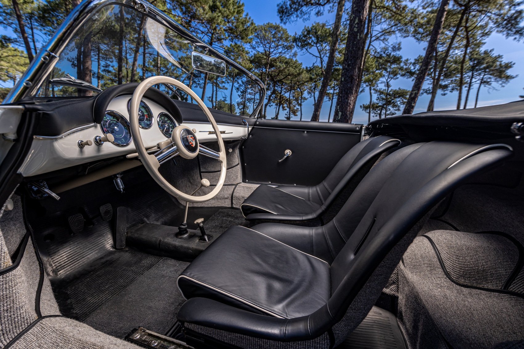 Voiture Porsche Speedster Blanc 1600 Super