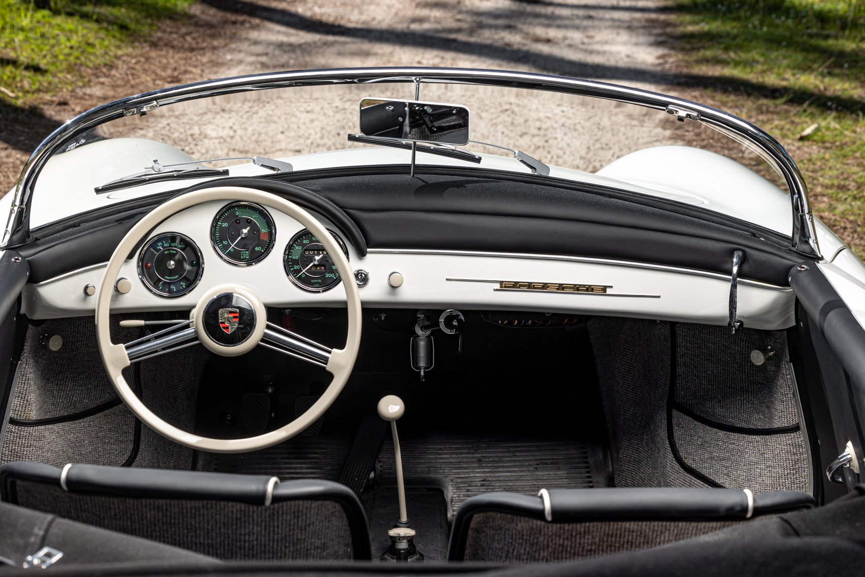Voiture Porsche Speedster Blanc 1600 Super