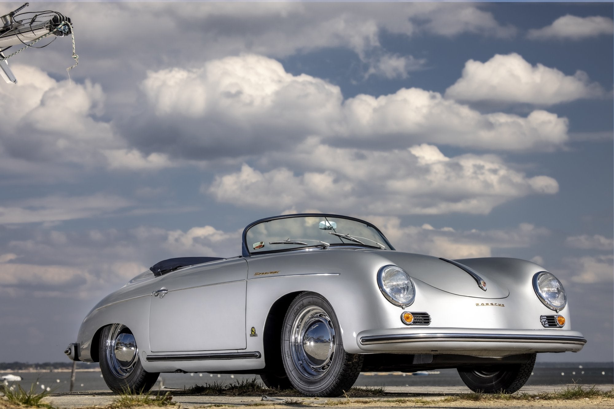 Voiture Porsche 356 Speedster Gris Argent