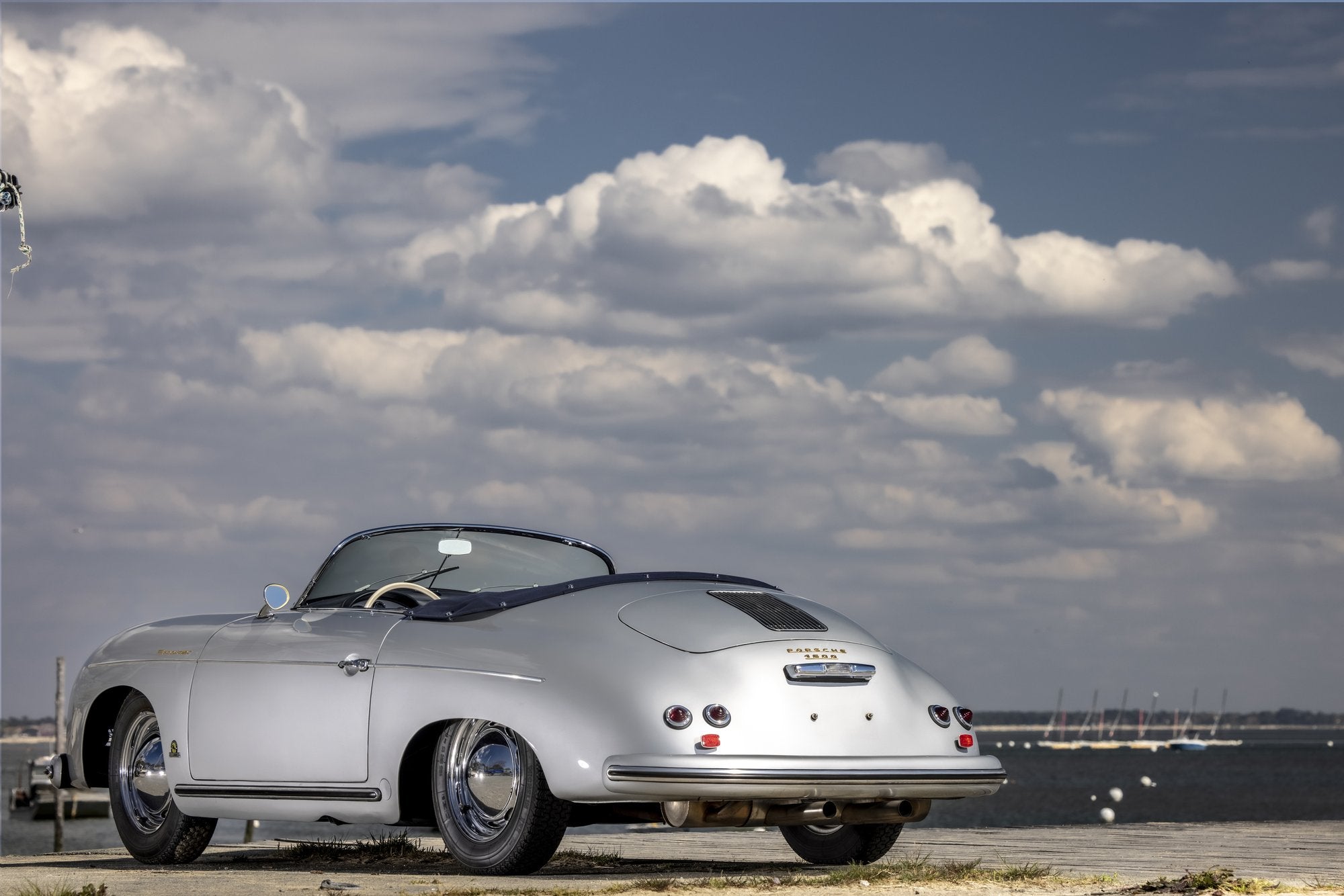 Voiture Porsche 356 Speedster Gris Argent