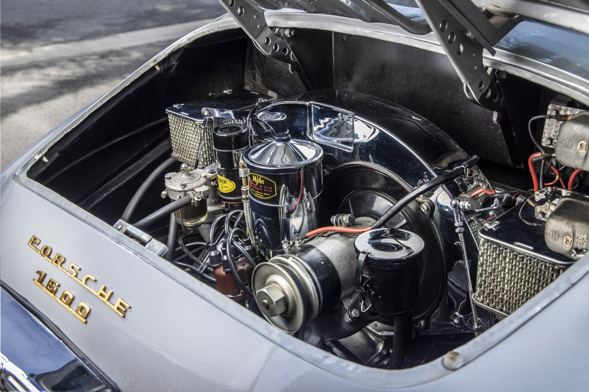 Voiture Porsche 356 Speedster Gris Argent