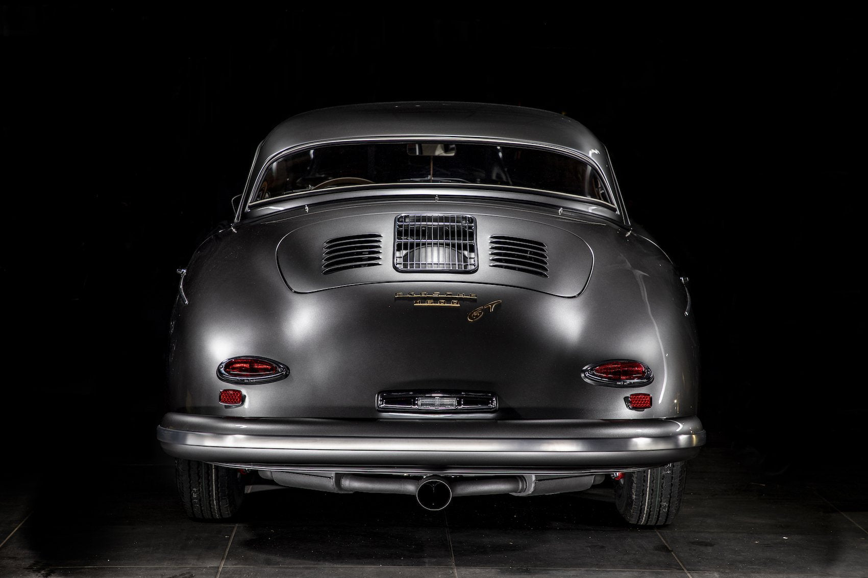 Voiture Porsche 356 A Grigio Ferror Speedster De 1958 Avec Hard Top