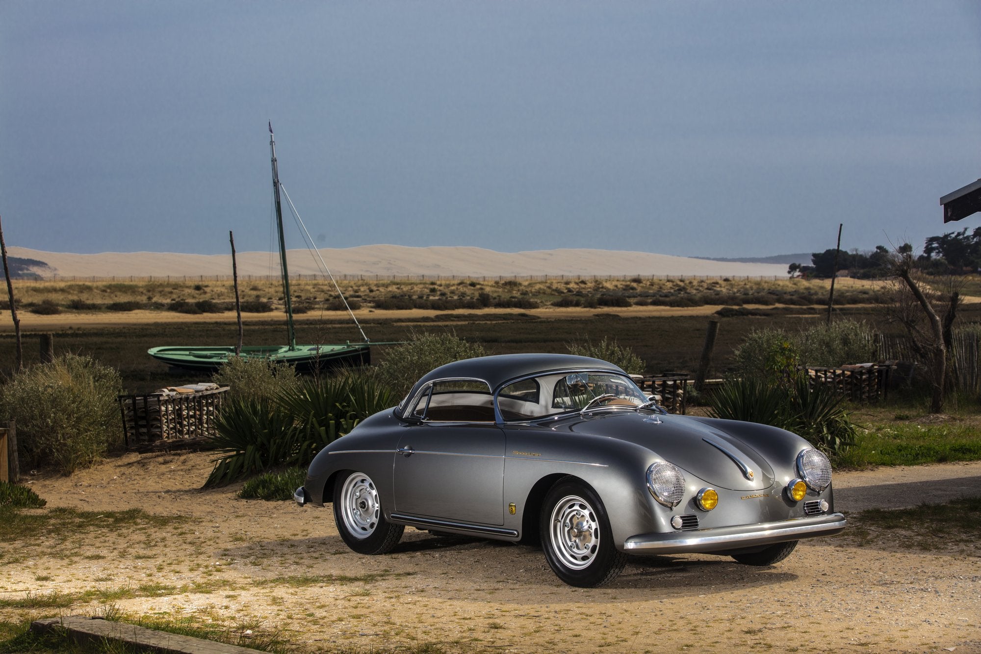 Voiture Porsche Speedster Grigio Ferro Avec Hard Top