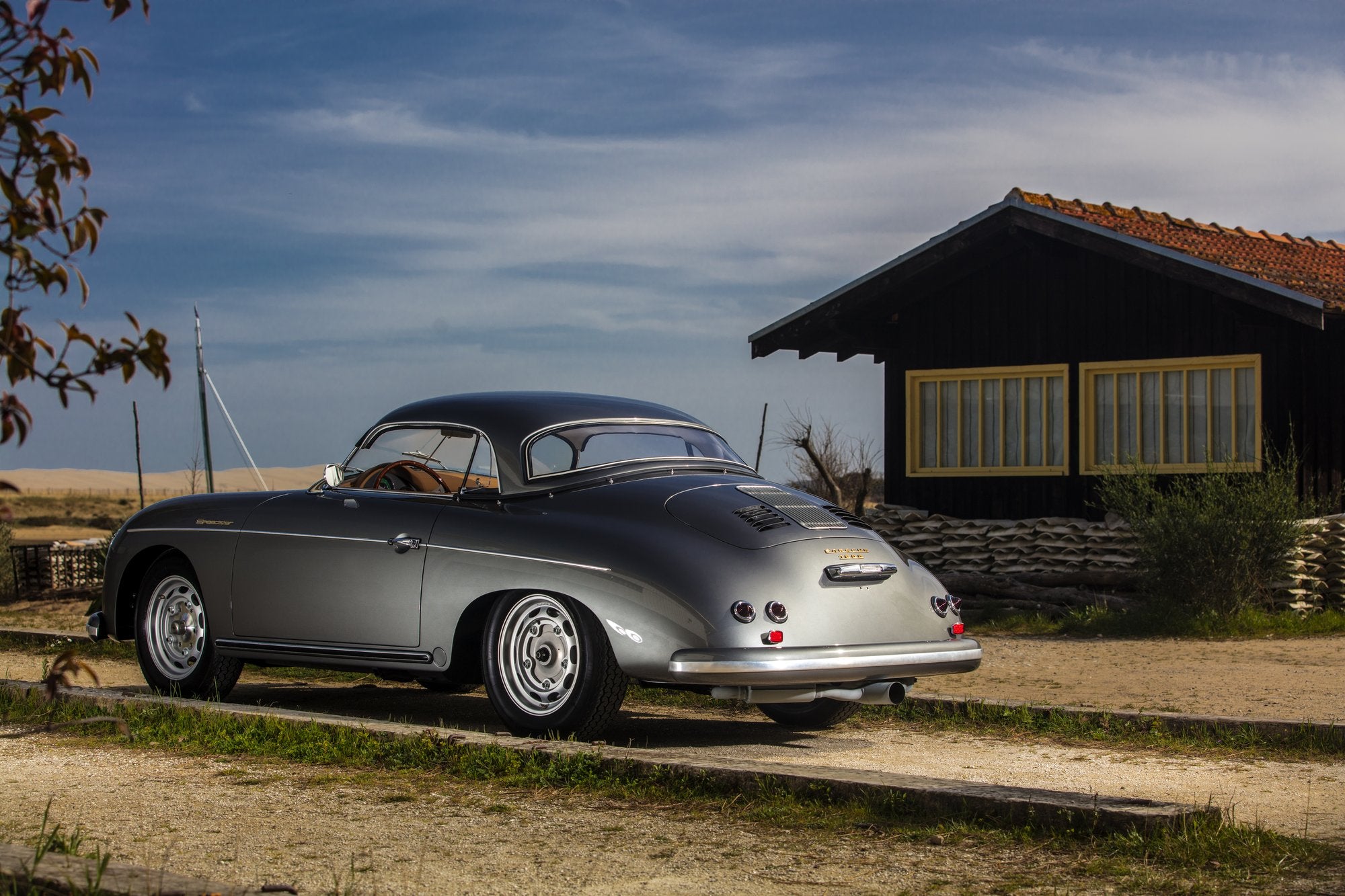 Voiture Porsche Speedster Grigio Ferro Avec Hard Top