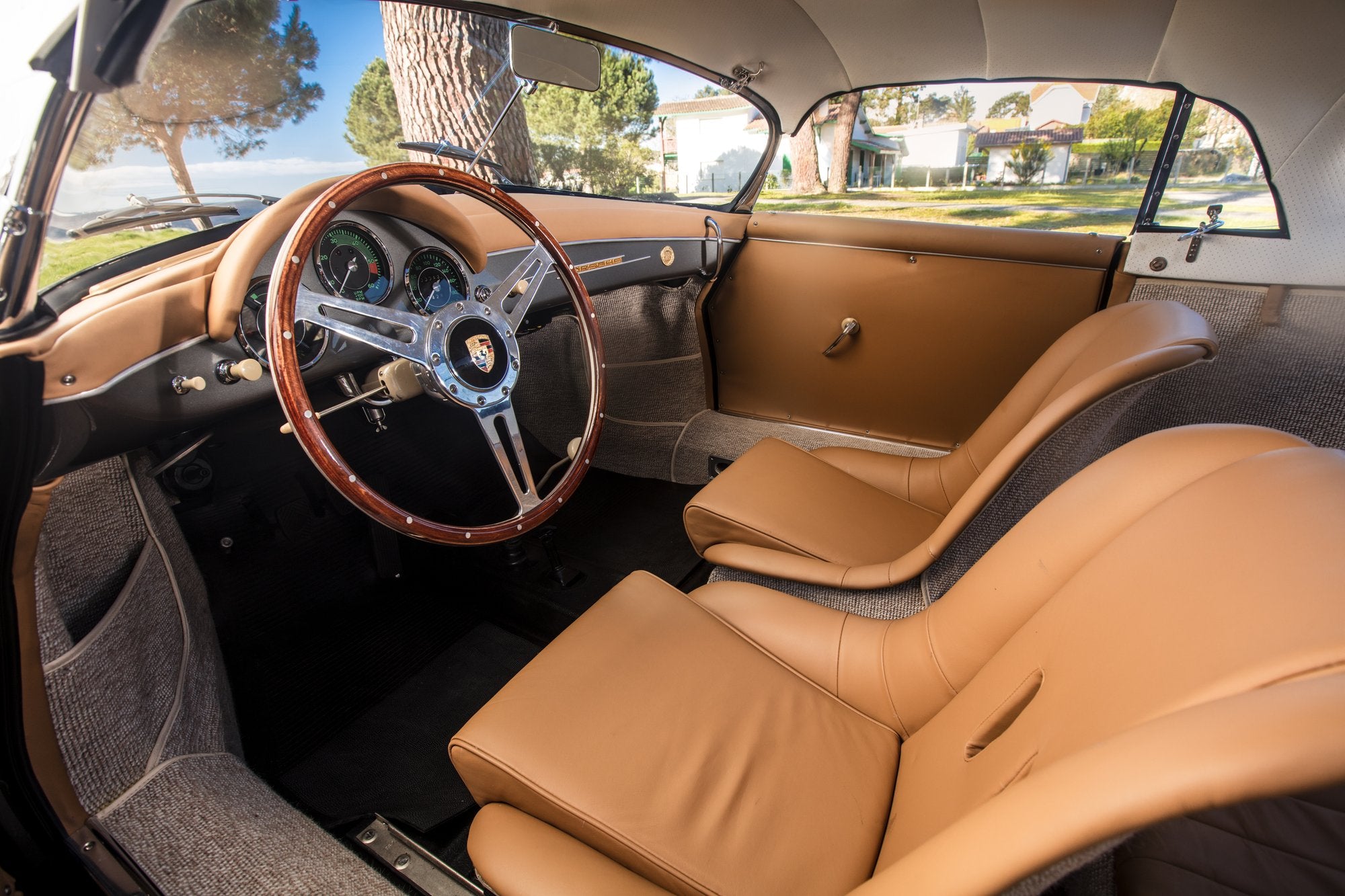 Voiture Porsche Speedster Grigio Ferro Avec Hard Top