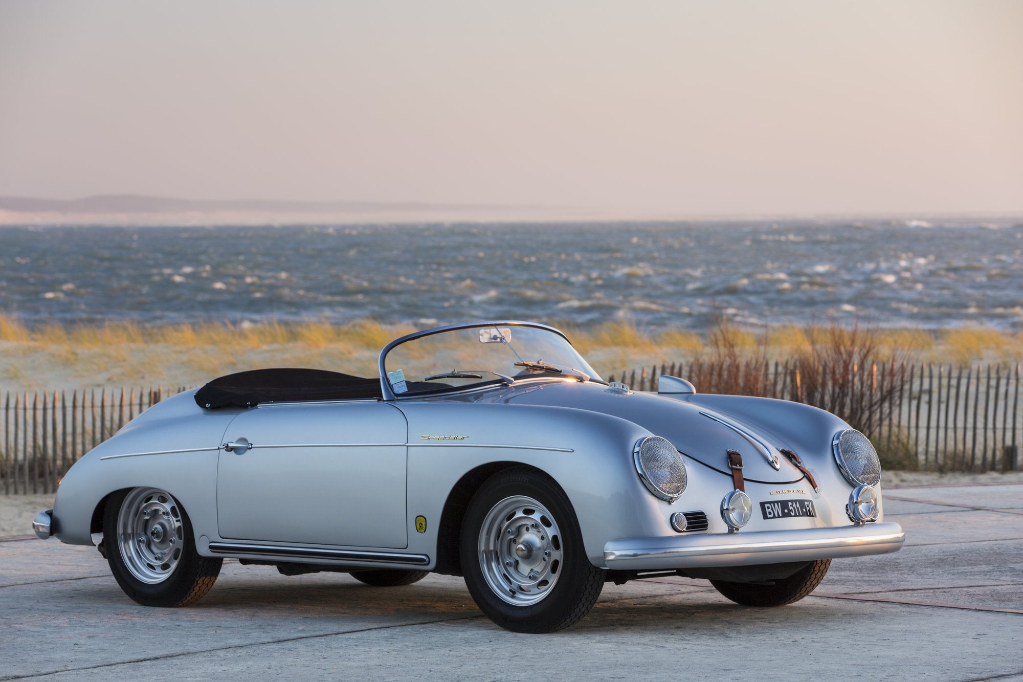 Voiture Porsche 356 Speedster GT 2 Gris Argent