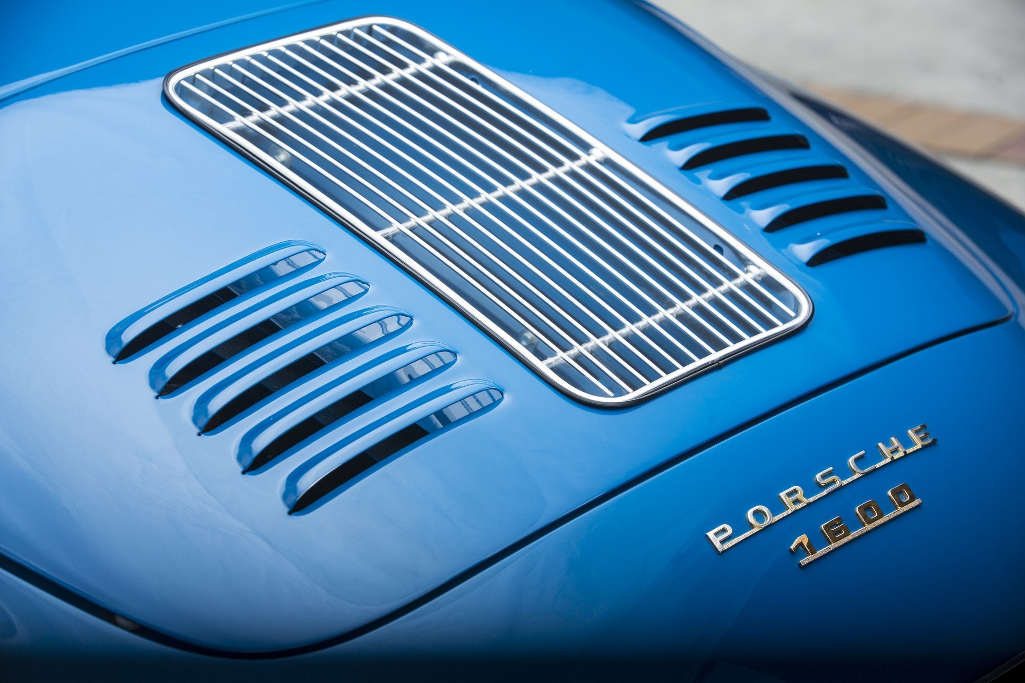 Voiture Porsche 356 Convertible D Bleu Oslo
