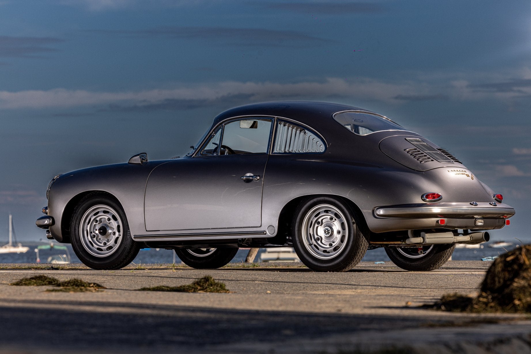 Voiture Porsche 356 SC Grise