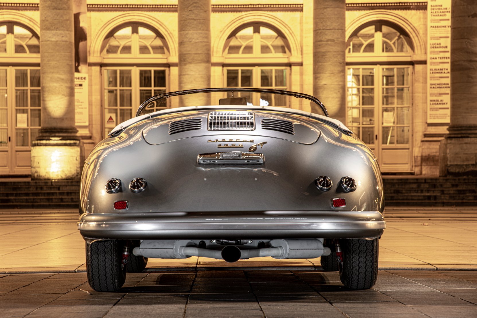 Voiture Porsche 356 Speedster GT Grigio Ferro Bordeaux