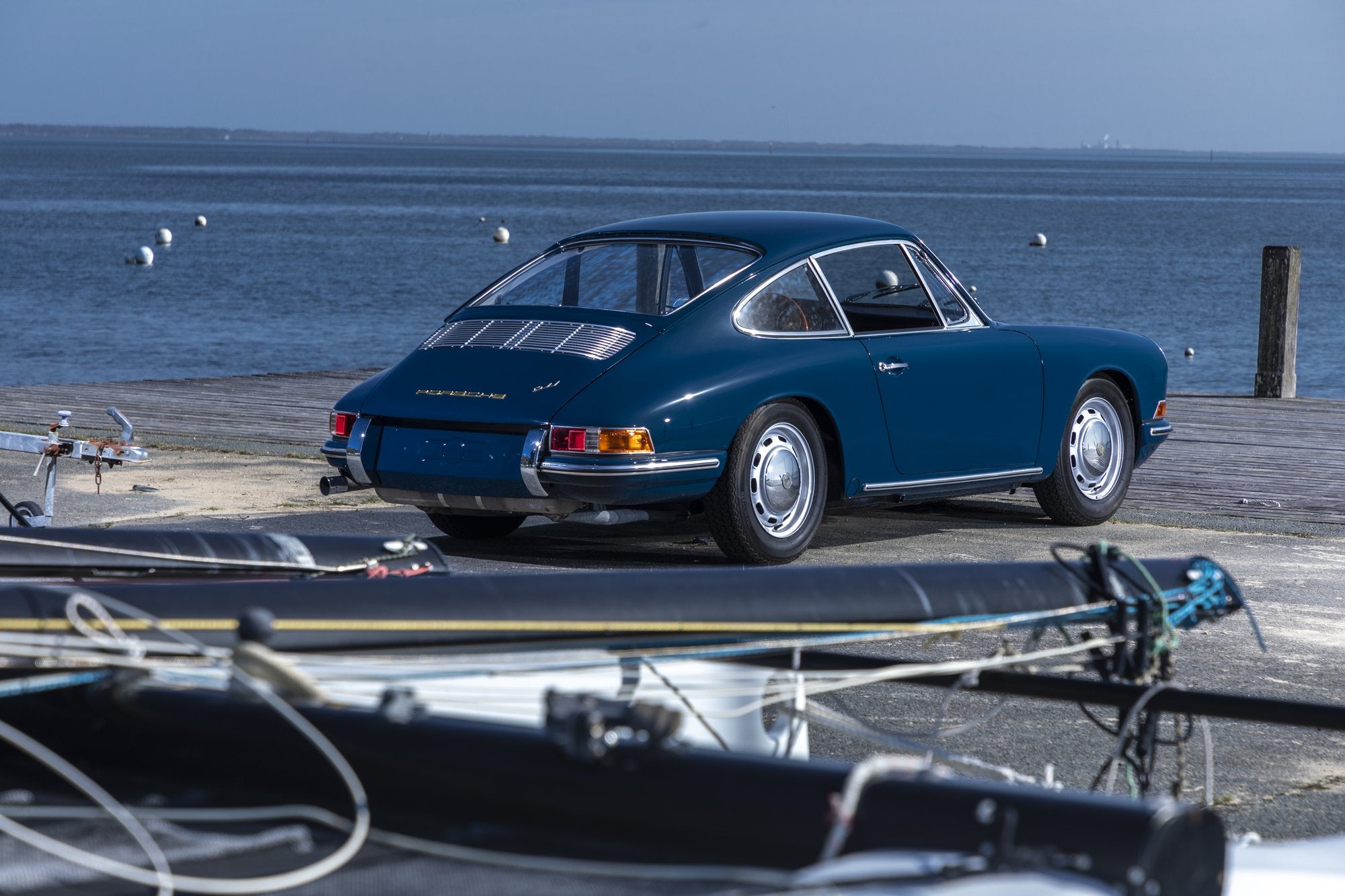 Voiture Porsche 911 2.0 Agablue Cuir Clair - Cote Droit