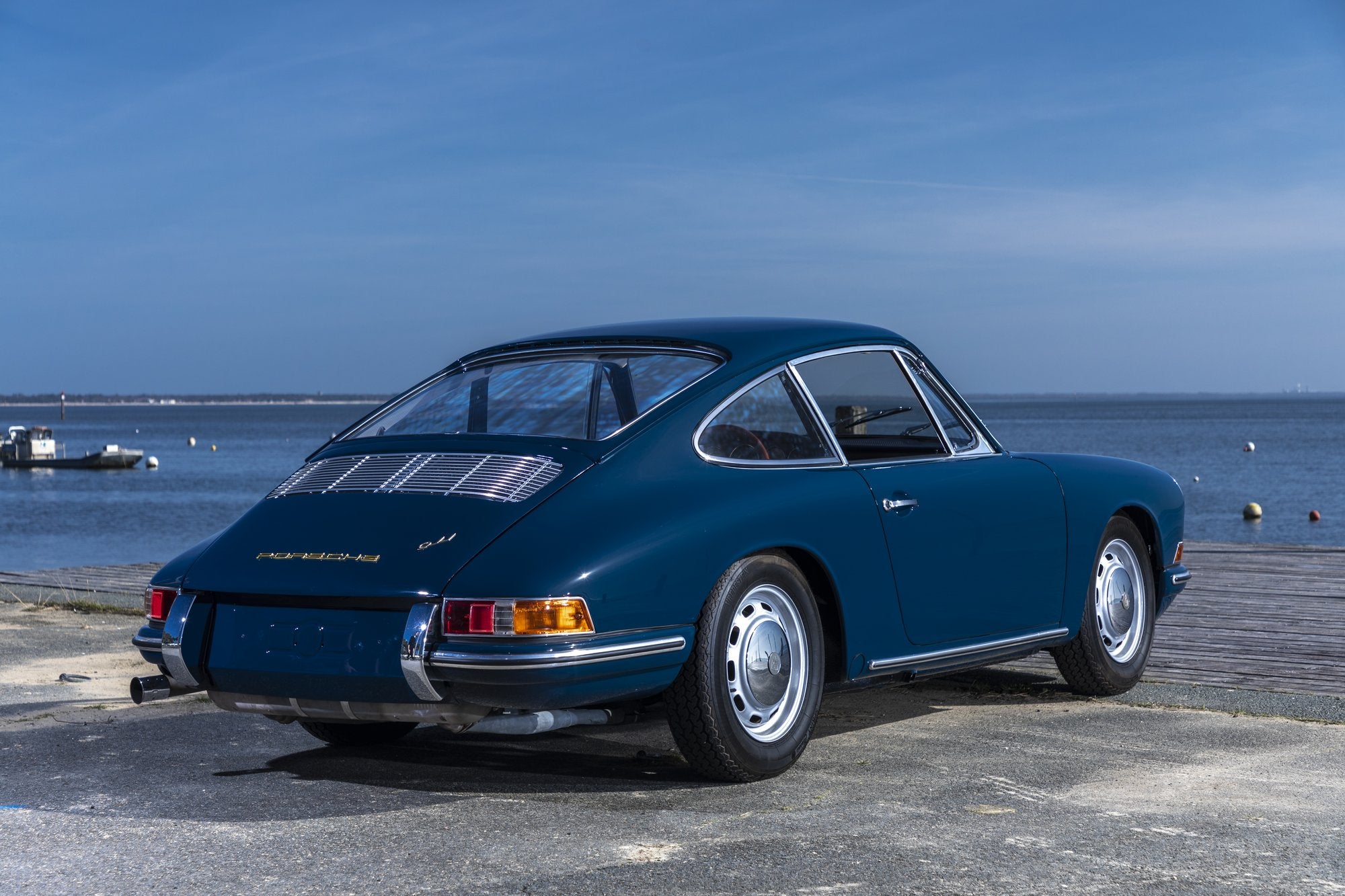 Voiture Porsche 911 2.0 Agablue Cuir Clair - Cote Droit