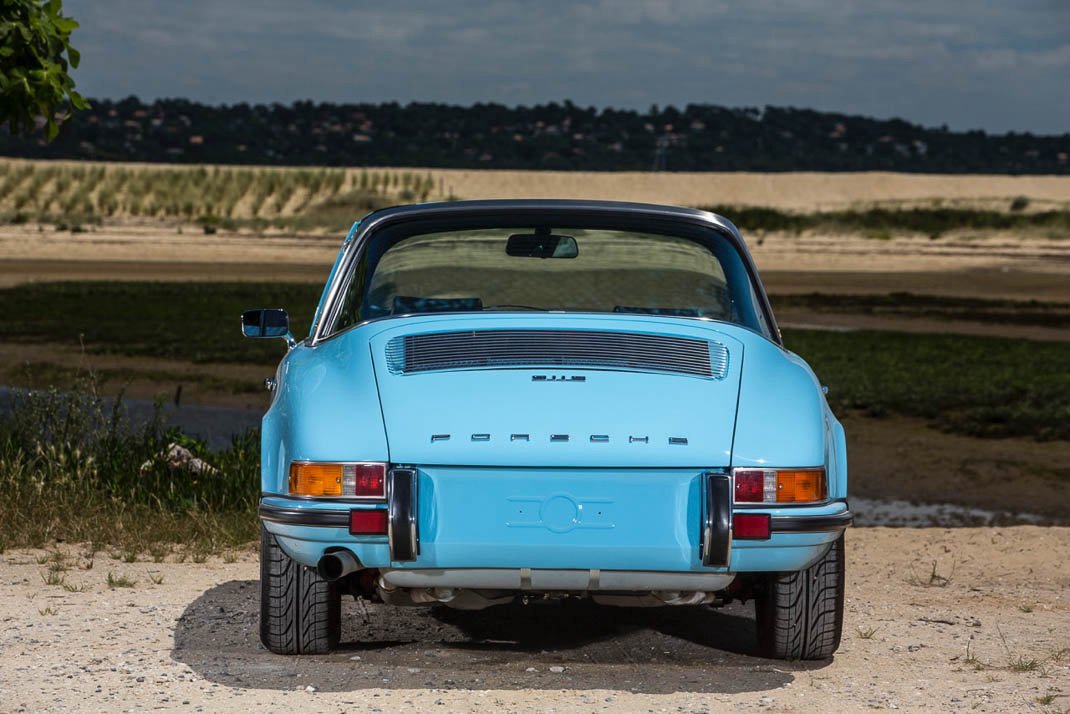 Voiture Porsche 911 2.4L S Targa Bleu Gulf