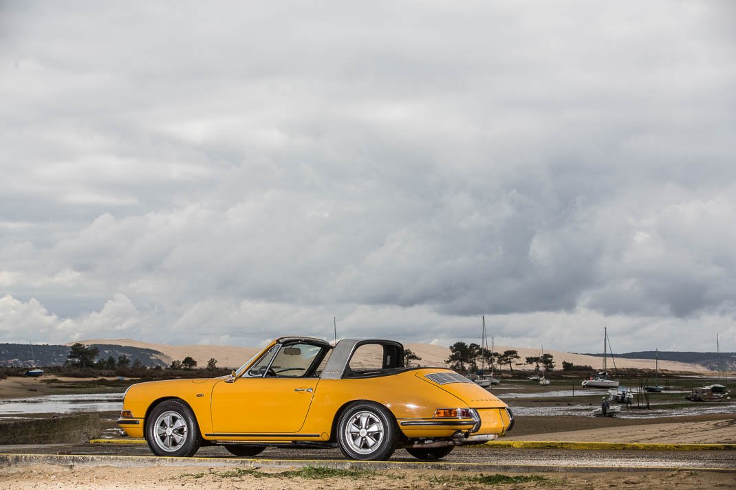 Voiture Porsche 911 S Jaune Targa Soft Window