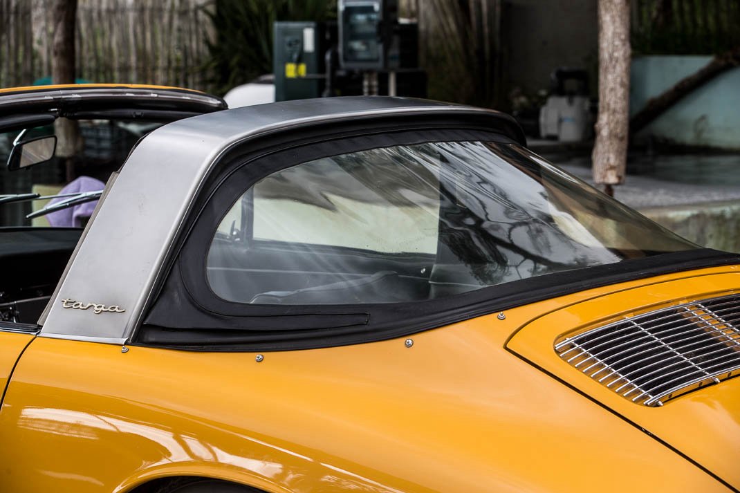 Voiture Porsche 911 S Jaune Targa Soft Window