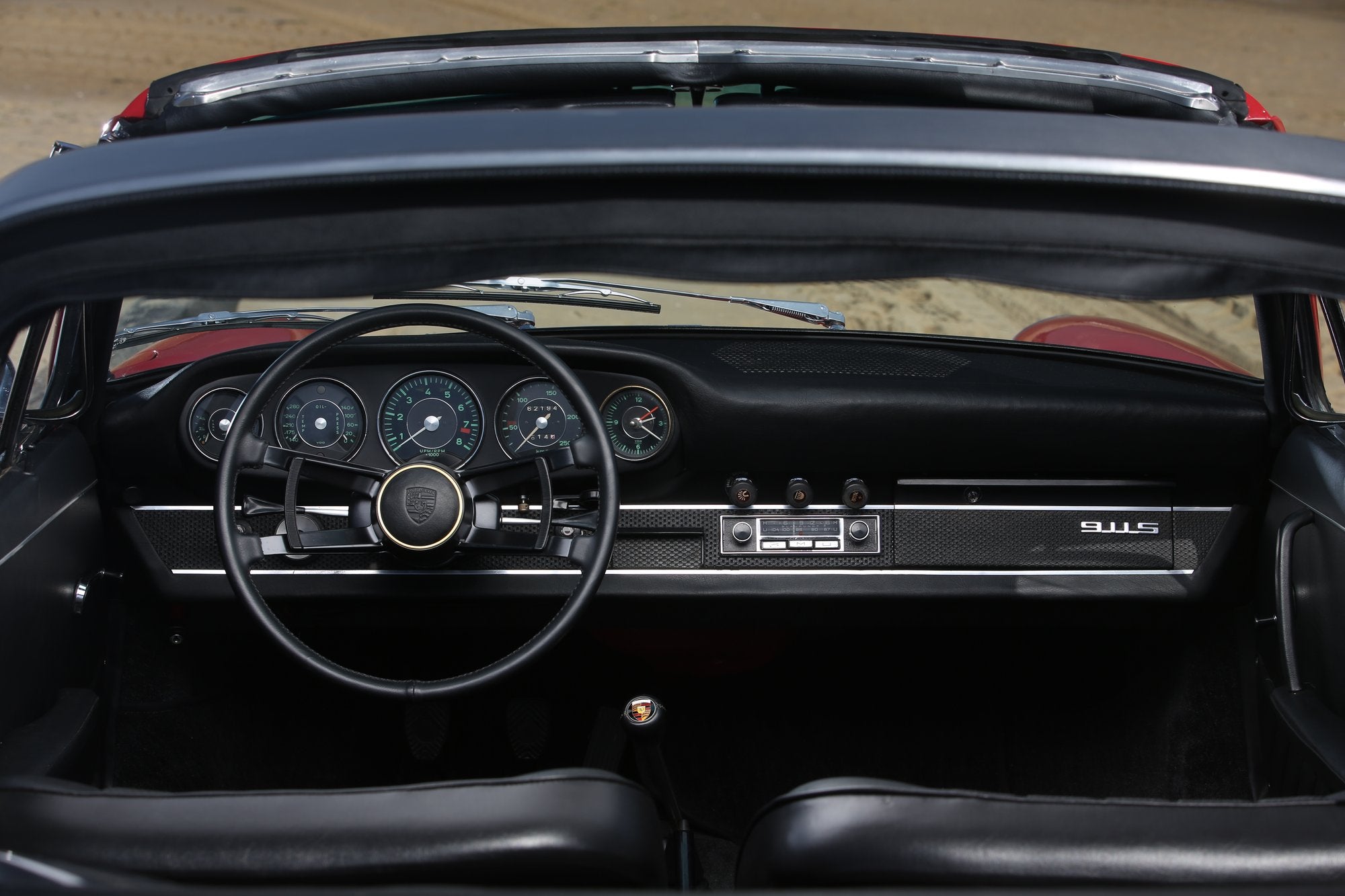 Voiture Porsche 911 S Rouge Targa Soft Window 1966